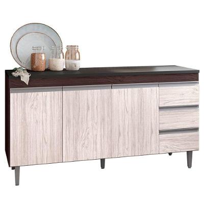 Balcão De Pia Andréia 150 Cm Castanho Avelã - Ajl
