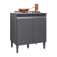 Balcão Cooktop Andréia Cinza Fosco - Ajl - 1