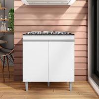 Balcão Cooktop Andréia Branco - Ajl - 4