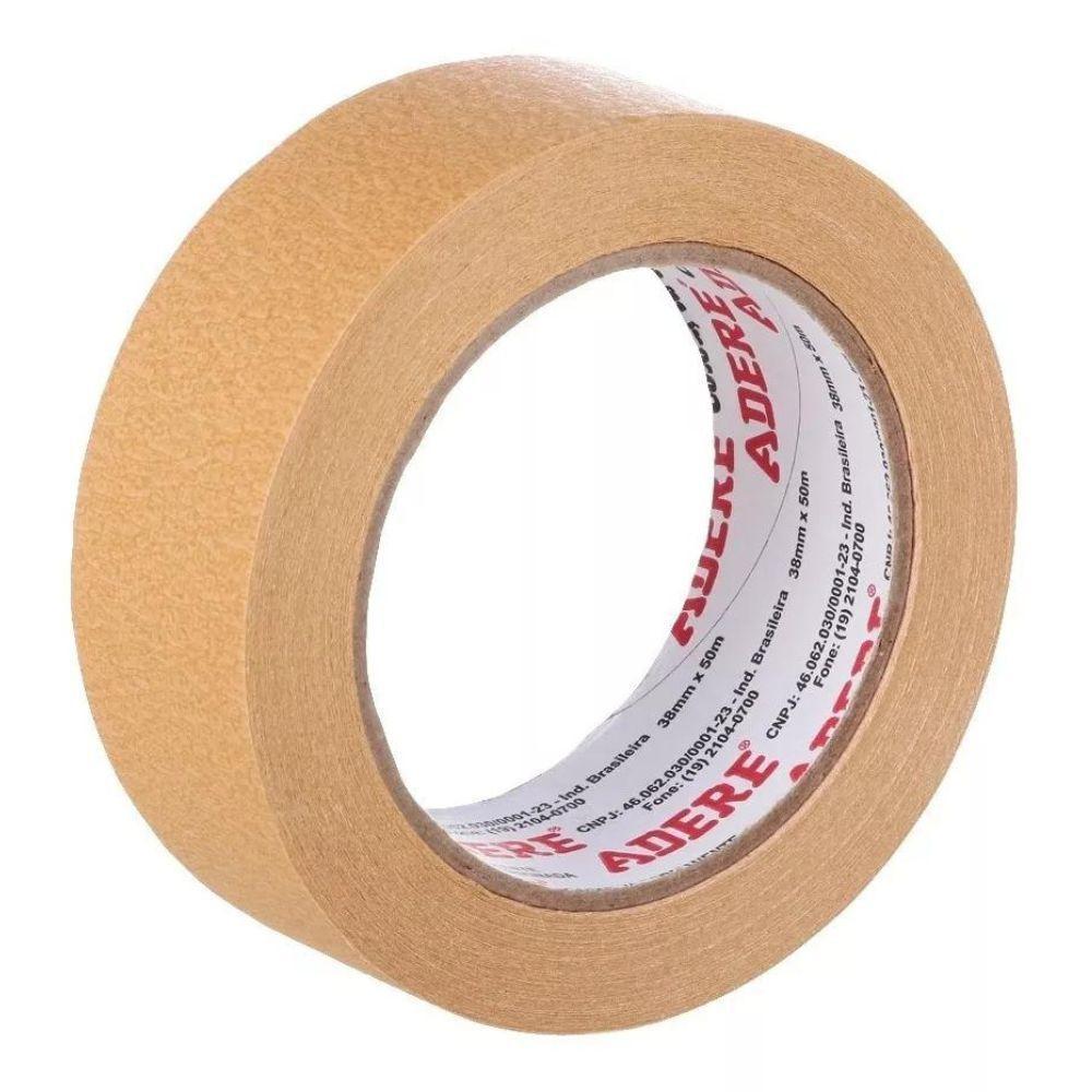 Fita Papel Kraft 38mm X 50m Com 6 Rolos Adere - 5