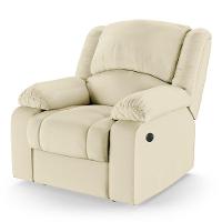 Poltrona Do Papai Reclinável Melim Controle Power Elétrico Usb Sintético Pu Fh1 - D'rossi Cor Bege - 1