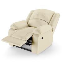 Poltrona Do Papai Reclinável Melim Controle Power Elétrico Usb Sintético Pu Fh1 - D'rossi Cor Bege - 2