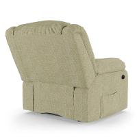 Poltrona Do Papai Reclinável Melim Controle Power Elétrico Usb Linho Fh1 - D'rossi Cor Bege - 5