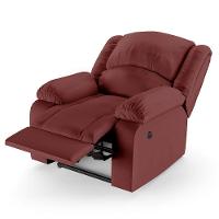 Poltrona Do Papai Reclinável Melim Controle Power Elétrico Usb Sintético Pu Fh1 - D'rossi Cor Vermelho - 2
