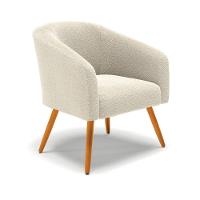 Sofá Namoradeira E Poltrona Pé Palito Castanho Stella Bouclê D03 - D'rossi Cor Mostarda - 7