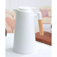 Garrafa Termica Cafeclick Com Cabo De Madeira 1 Litro Branca - 2