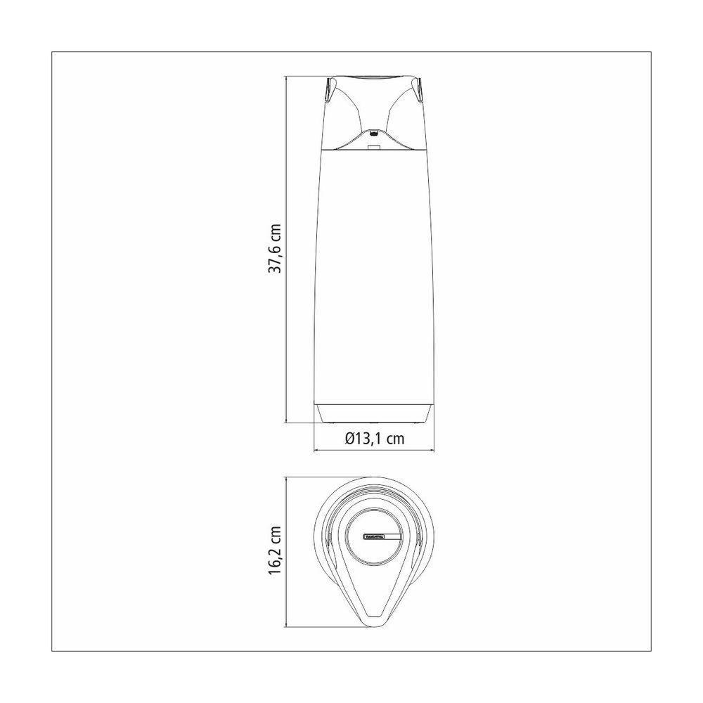 Garrafa Térmica Tramontina Exata Em Plástico Preto Com Ampola De Vidro 1,8 L - 3