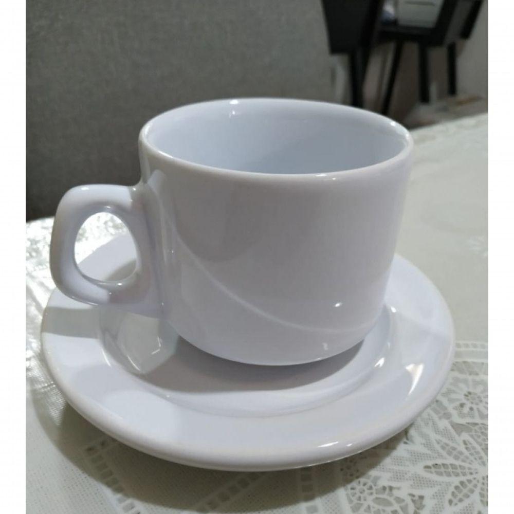 Xicara De Cha Branca Sem Pires Empilhavel 200 Ml - Porcelart - 3