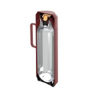 Garrafa Térmica Tramontina Vermelho Com Ampola De Vidro E Tampa Rosqueável 1 L