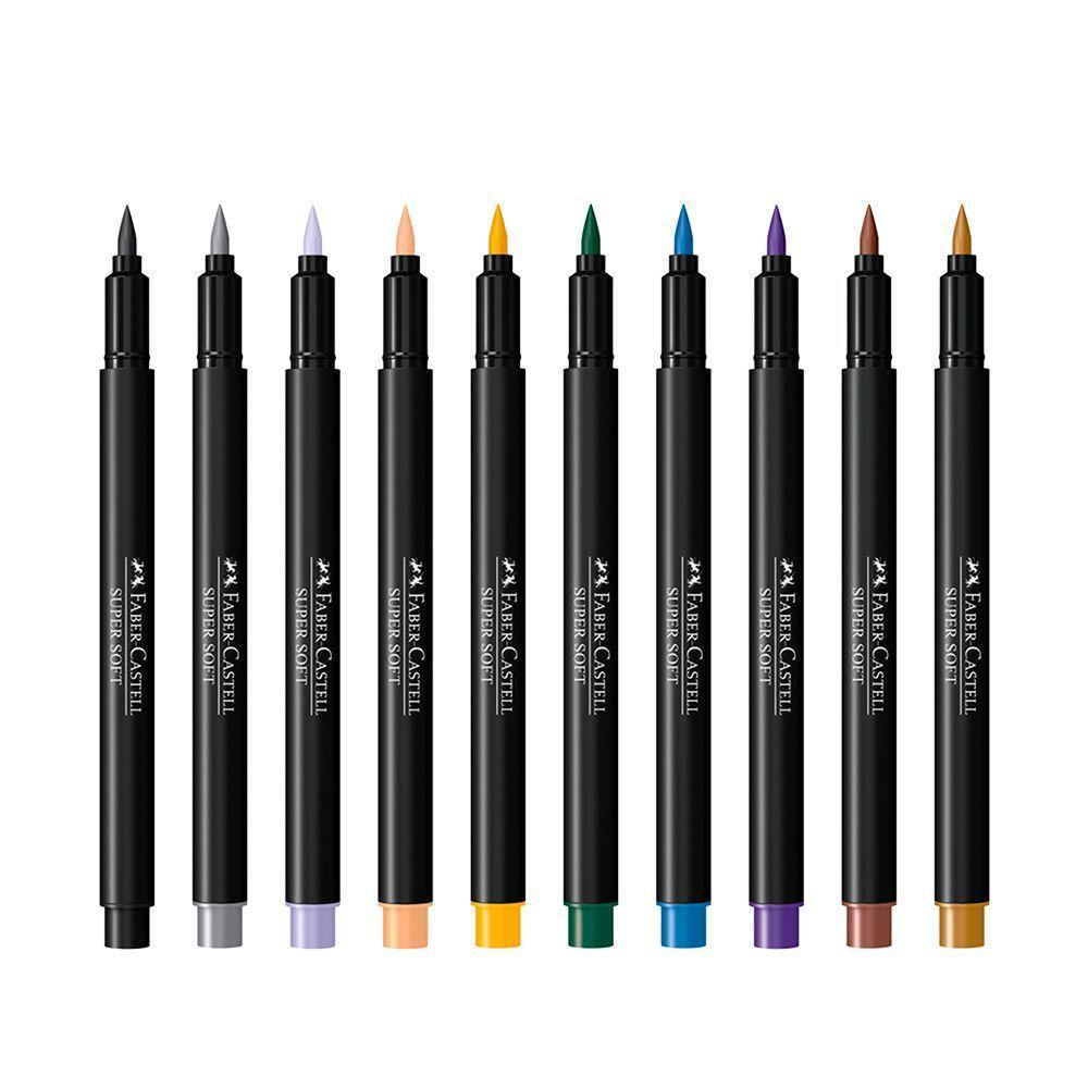 Caneta Faber-castell Supersoft Brush Pen Com 20 Cores - 2