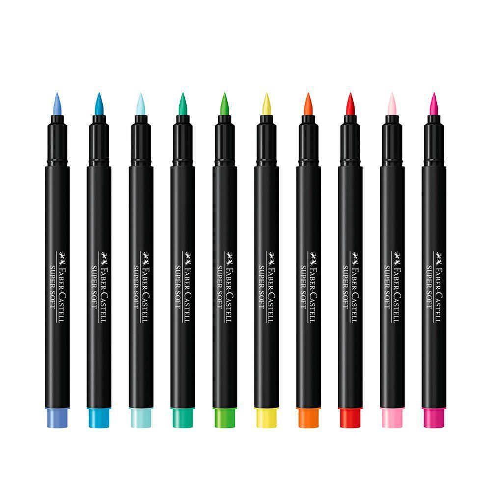 Caneta Faber-castell Supersoft Brush Pen Com 20 Cores - 3