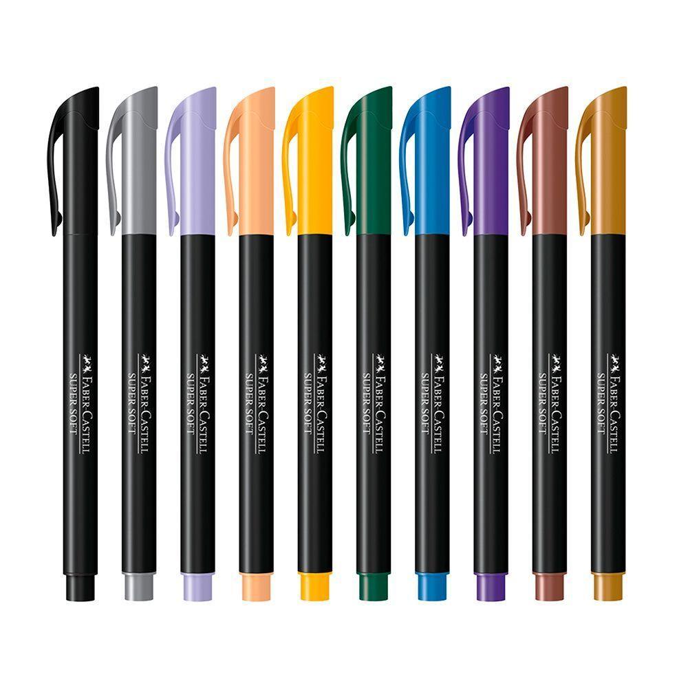 Caneta Faber-castell Supersoft Brush Pen Com 20 Cores - 4