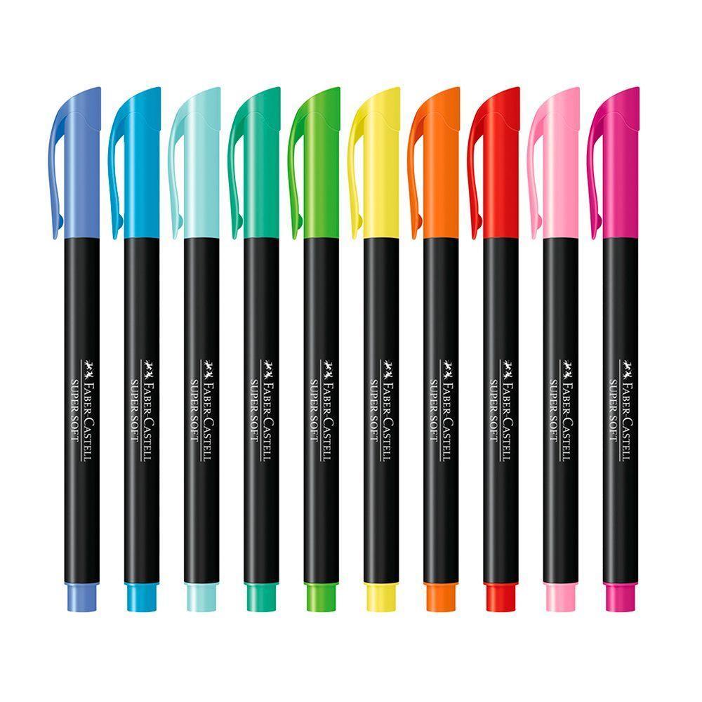 Caneta Faber-castell Supersoft Brush Pen Com 20 Cores - 5