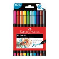 Caneta Faber-castell Supersoft Brush C- 10 Cores - 1