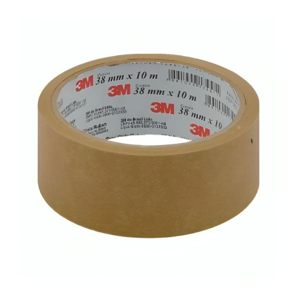 Fita Adesiva De Papel Kraft 3777 38mm X 10m Scotch Com 6 Rolos 3m - 1