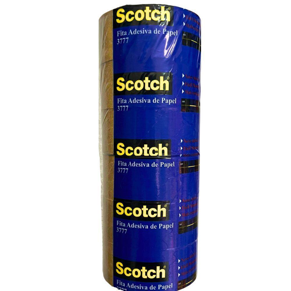 Fita Adesiva De Papel Kraft 3777 38mm X 10m Scotch Com 6 Rolos 3m - 2