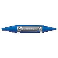 Pincel Marcador Permanente Duas Pontas Faber-castell Azul - 1