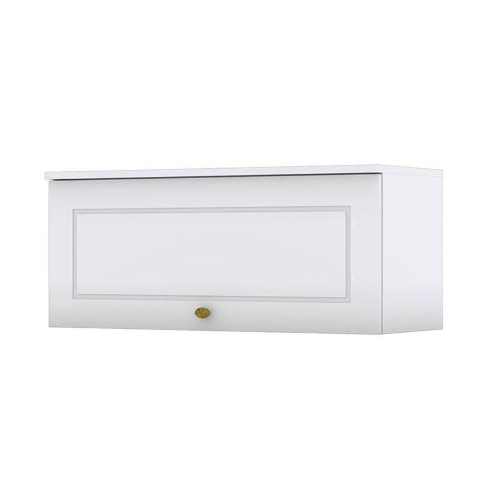 Armário Aéreo 1 Porta Basculante 80 Cm Americana Branco - Henn - 1