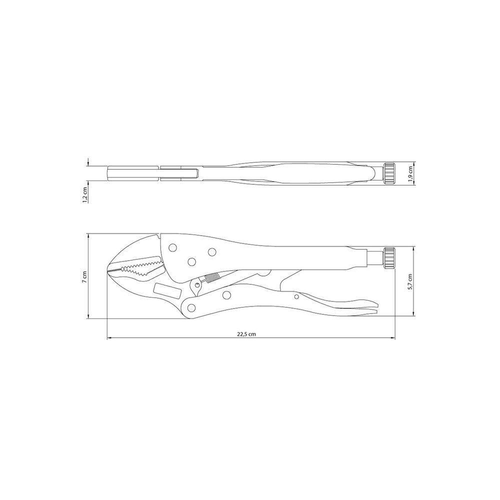 Alicate De Pressão 10" Tramontina Com Mordente Triangular - 4