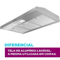 Depurador Slim Suggar DPS182PR 80cm 3 Velocidades Prata 220V - 6