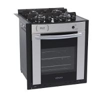 Fogão De Embutir à Gás 4 Bocas Gaudi Prisma Vitreo Bl Venax Inox Bivolt - 1