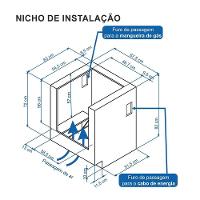 Fogão De Embutir à Gás 4 Bocas Gaudi Prisma Vitreo Bl Venax Inox Bivolt
