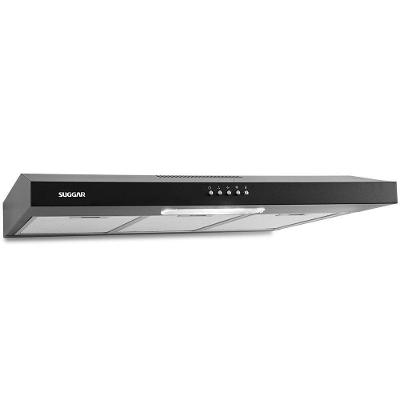 Depurador de Ar Slim de Parede Suggar DPS182PT 80cm 3 Velocidades Preto 220V