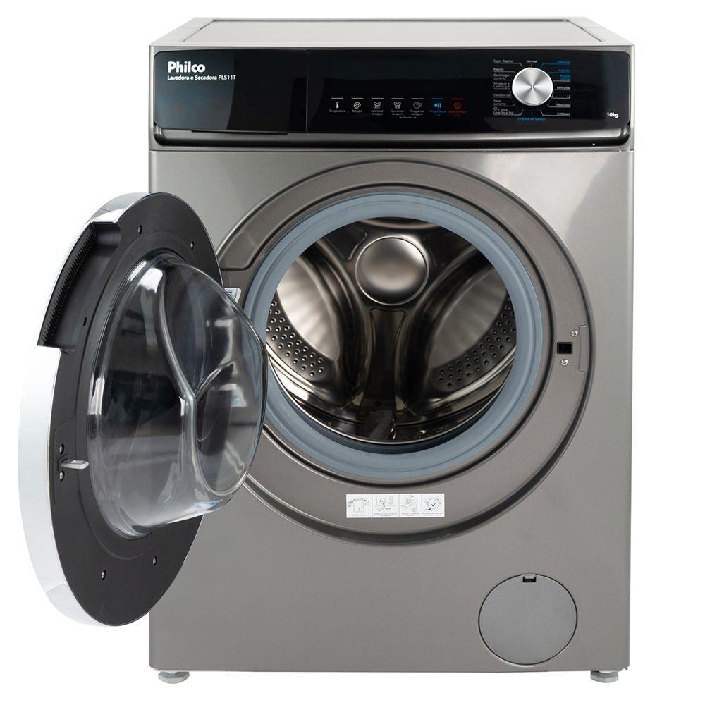 Lava e Seca Philco 16 Programas Eco Inverter 10Kg Inox PLS11T 127V - 3