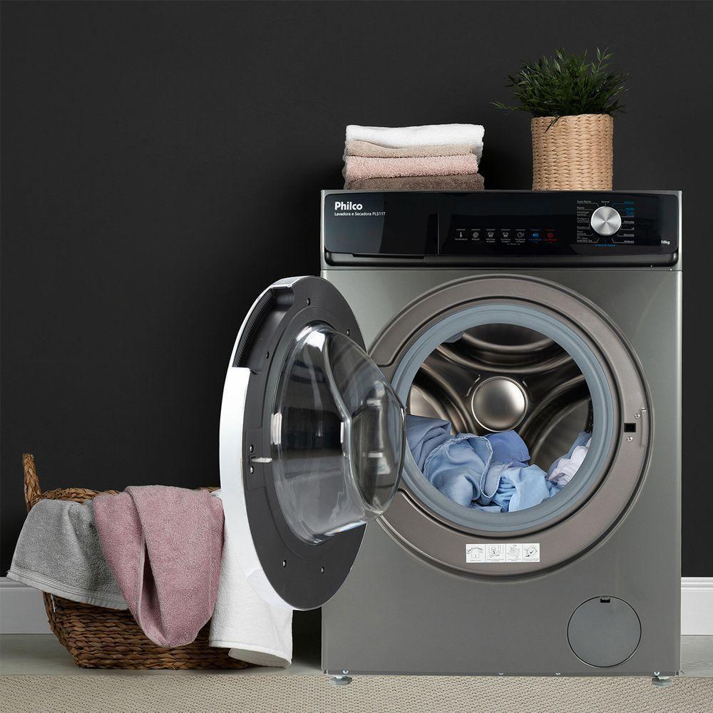Lava e Seca Philco 16 Programas Eco Inverter 10Kg Inox PLS11T 127V - 5