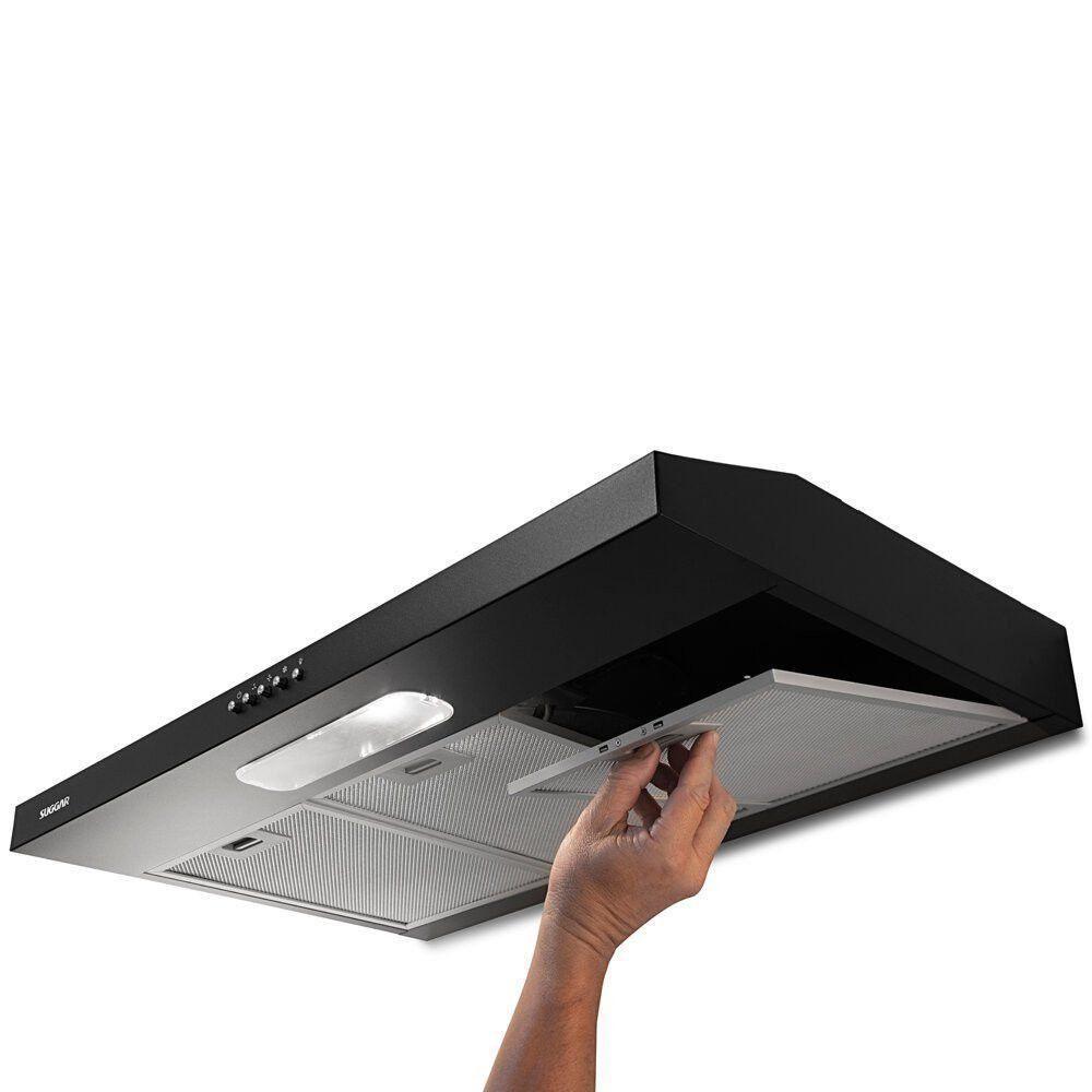 Depurador Slim Suggar DPS181PT 80cm 3 Velocidades Preto 110V - 3