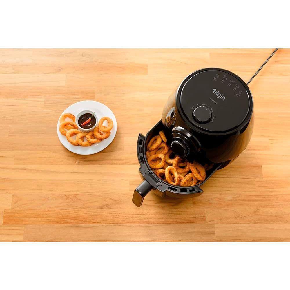 Fritadeira Elétrica Elgin Quick Fryer 4 Litros Preta 1350W 220V - 4