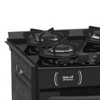 Fogão De Embutir Venax Gaudi Prisma 4 Bocas Preto Bivolt - 2