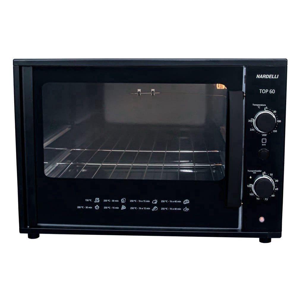 Forno Elétrico de Bancada Nardelli Top 60 Litros Função Grill Preto 220V - 2