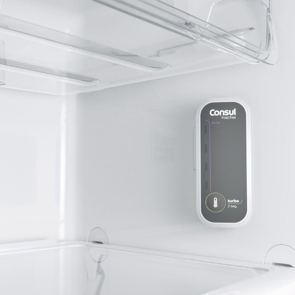 Geladeira Consul Frost Free Duplex 340 Litros Com Prateleiras Altura Flex Cor Inox CRM39AK 110V - 5