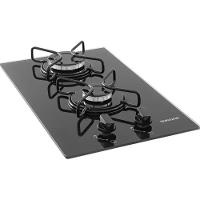 Cooktop Suggar Mesa de Vidro 2 Queimadores FG2002AVP Preto Bivolt