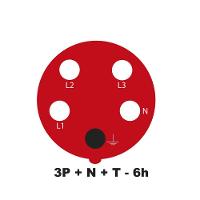 Tomada De Acoplamento Industrial 3p+n+t 32 A 380-415 Vca 6 H Tramontina - 1