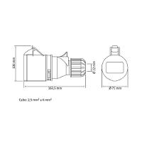 Tomada De Acoplamento Industrial 3p+n+t 32 A 380-415 Vca 6 H Tramontina - 2
