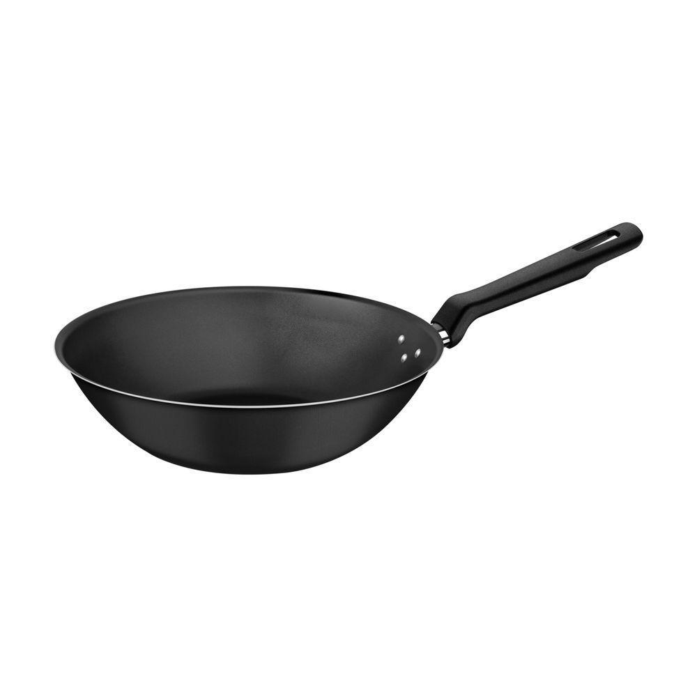 Wok Tramontina com Revestimento Interno E Externo Em Antiaderente Starflon Max Grafite 24 Cm 2,2 L - 2