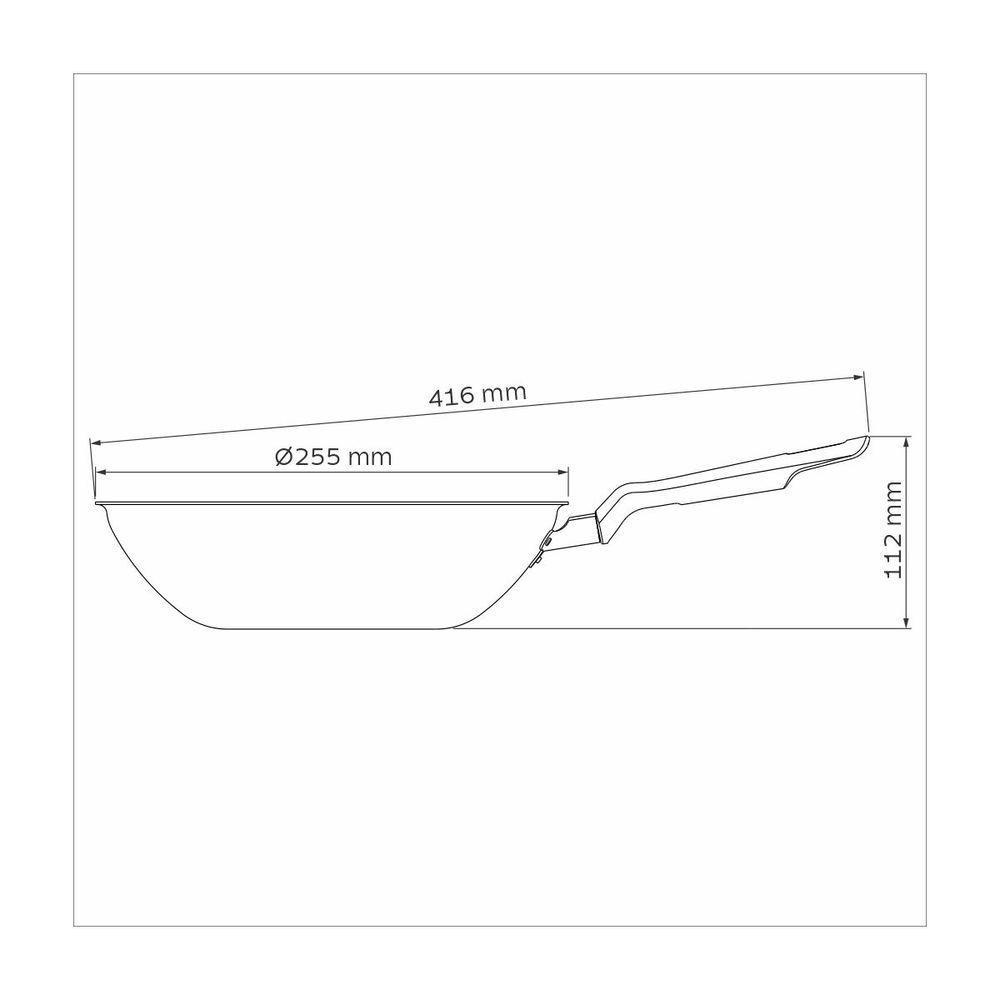 Wok Tramontina com Revestimento Interno E Externo Em Antiaderente Starflon Max Grafite 24 Cm 2,2 L - 4
