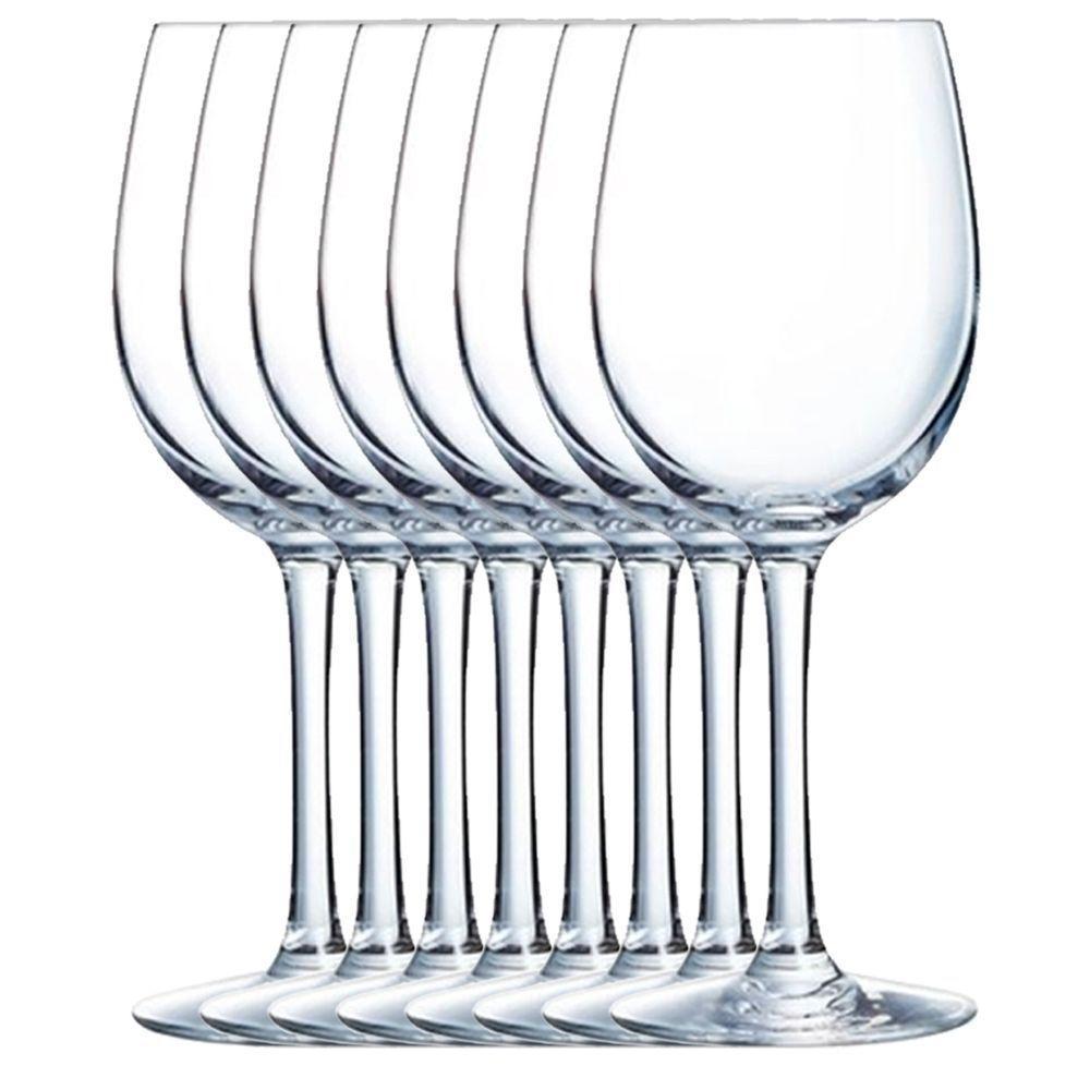 Lote 8 Taças Vinho Cristal 350ml Sommelier Arcoroc Cabernet - 1