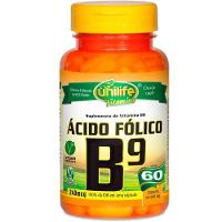 Kit 5 Vitamina B9 Ácido Fólico 60 Cápsulas Unilife - 5