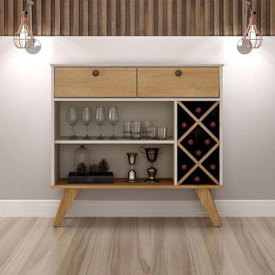 Buffet Para Sala De Estar Ambiente Alice Off White Cinamomo - Valdemóveis