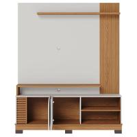 Estante Home Theater Jurerê 1.5 Off White Matte Freijó - Colibri - 8