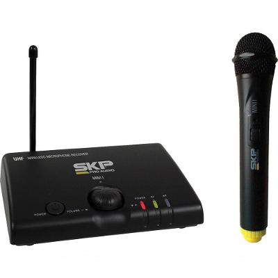 Microfone Sem Fio Uhf De Mão Mini-i Distância Máxima De Operação 50 Metros
