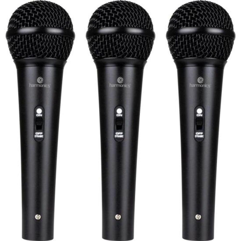 Kit De Microfone Harmonics Mdu201 Com 3 Microfones Dinâmico Cardióide - Ki - 3 - 1