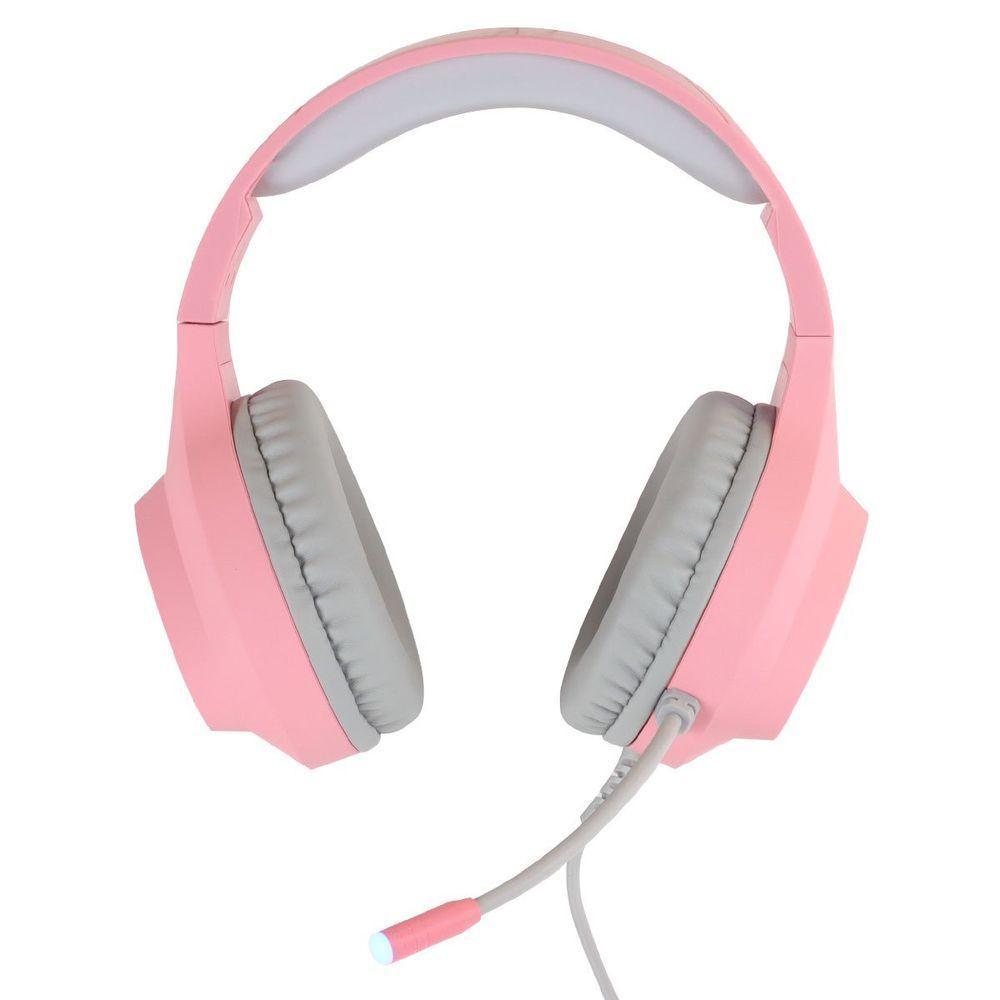 Fone De Ouvido Headset Gamer Chroma Usb 7.1 Rgb Rosa - Gh804 - 2