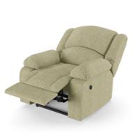 Poltrona Do Papai Reclinável Melim Controle Power Elétrico Usb Linho Bege Fh1 - D'rossi - 2