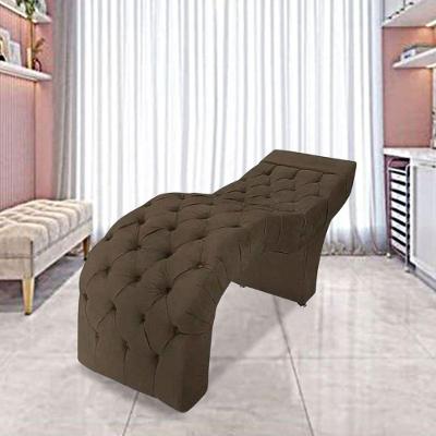 Maca Estofada Estética Cílios Salão Spa Suede Mirela Marrom