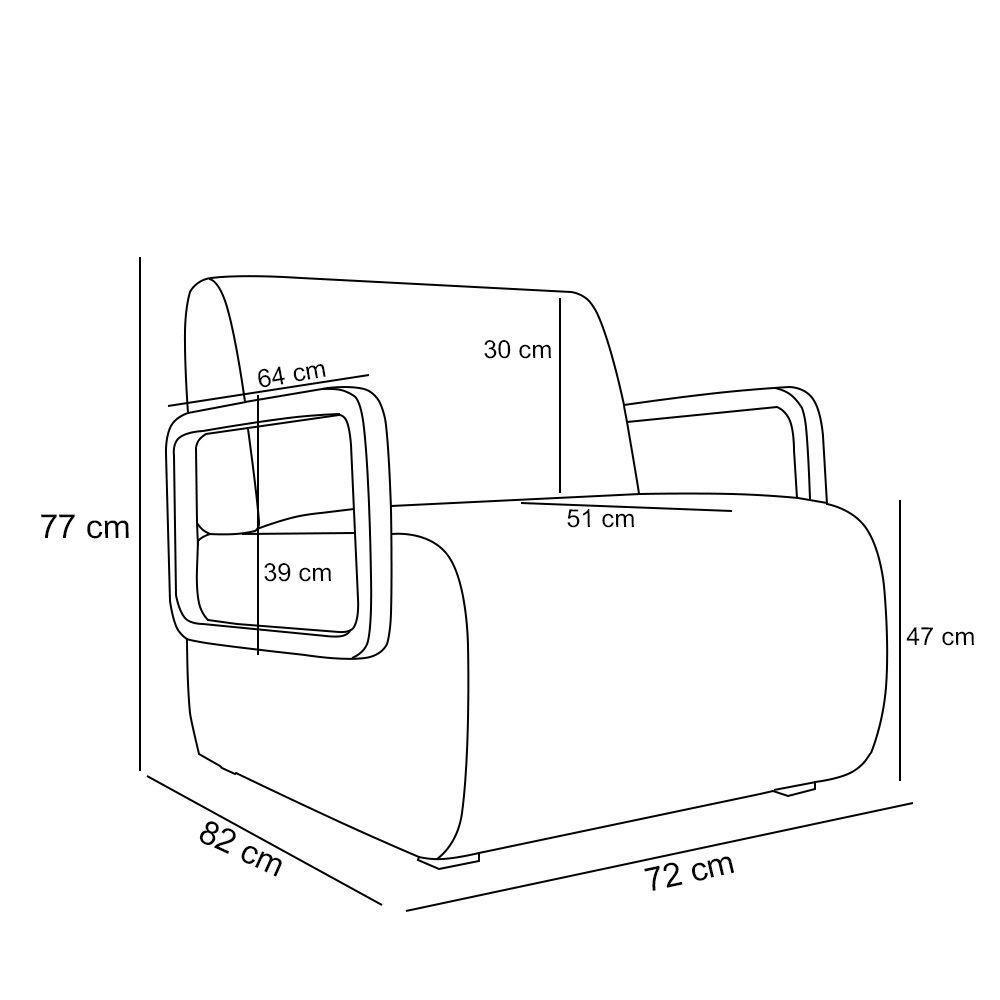 Poltrona Sala De Estar Braço De Madeira Kit 2 Hellen Bouclê K01 - D'rossi Cor Verde - 4