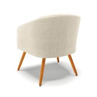 Sofá Namoradeira E Poltrona Pé Palito Castanho Stella Bouclê D03 - D'rossi Cor Verde - 9